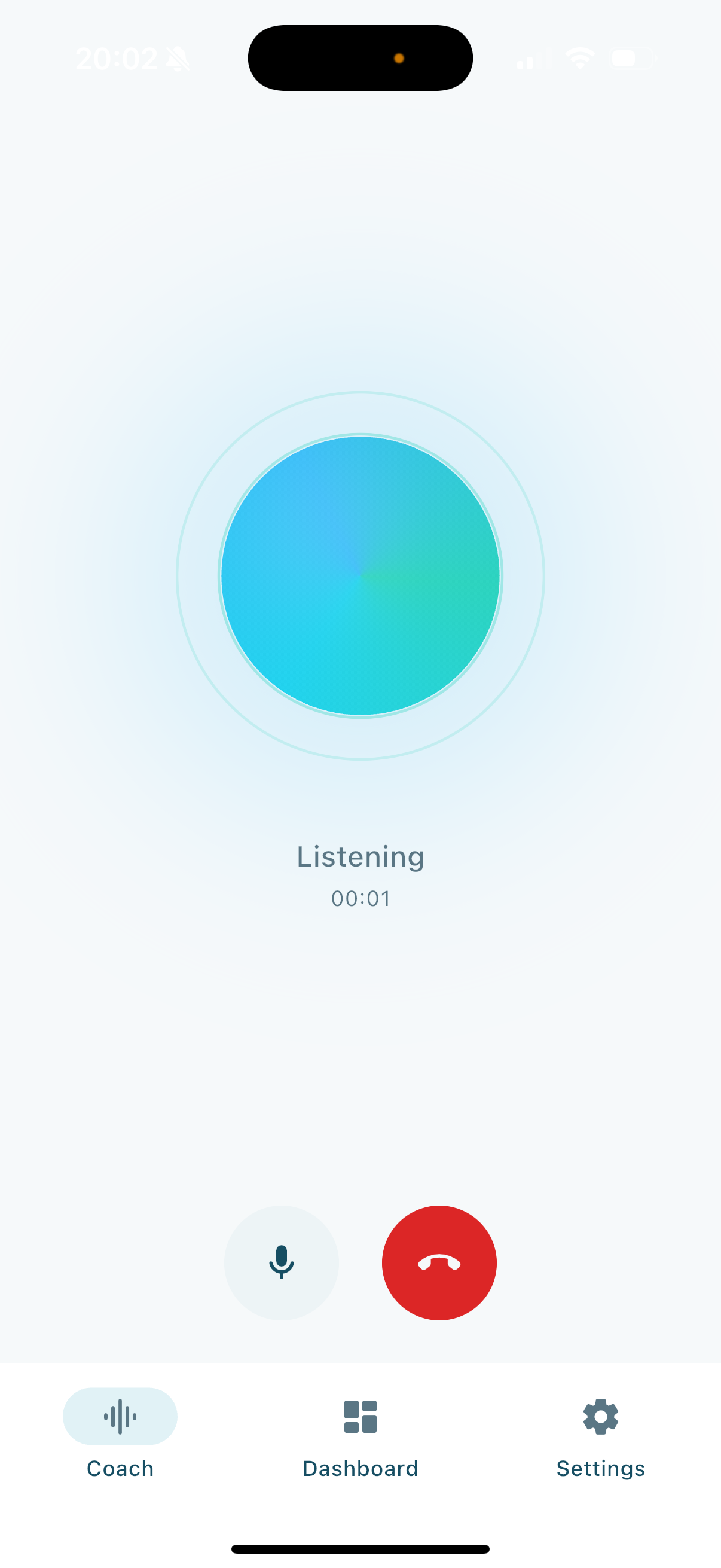 Aura listening during a conversation